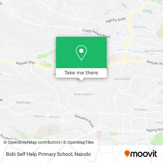 Bidii Self Help Primary School map