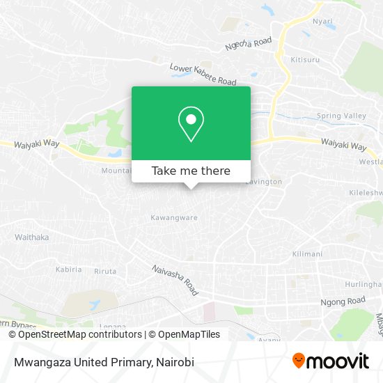 Mwangaza United Primary map