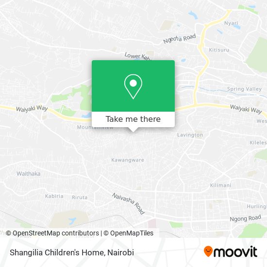 Shangilia Children's Home map