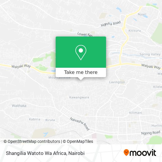 Shangilia Watoto Wa Africa map