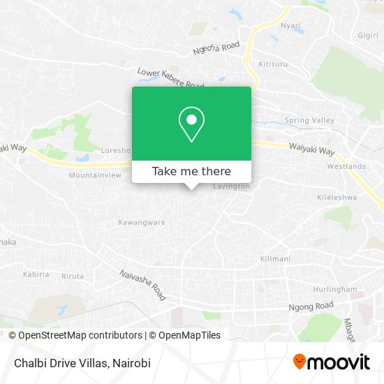 Chalbi Drive Villas map
