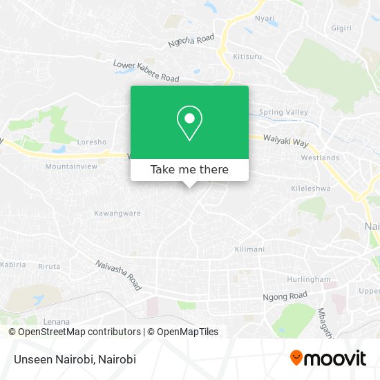 Unseen Nairobi map
