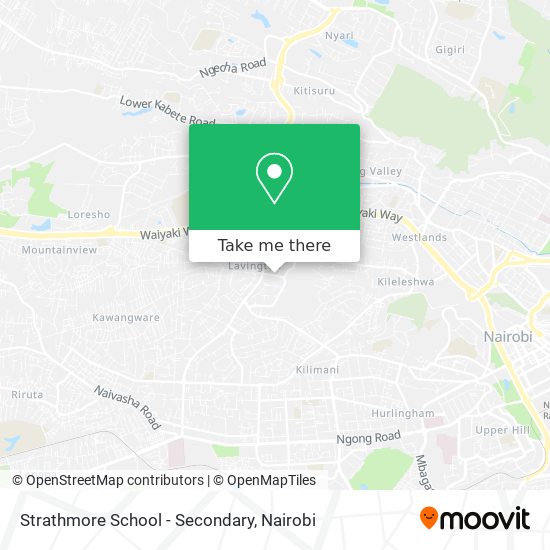 Strathmore School - Secondary map