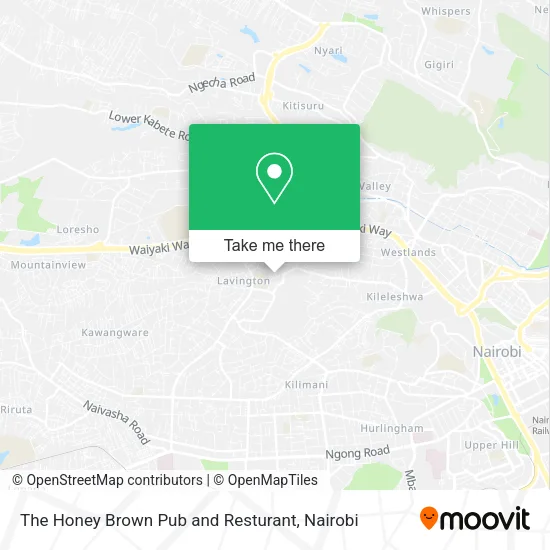 The Honey Brown Pub and Resturant map