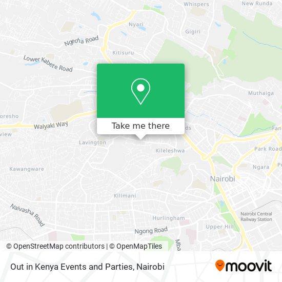 Out in Kenya Events and Parties map