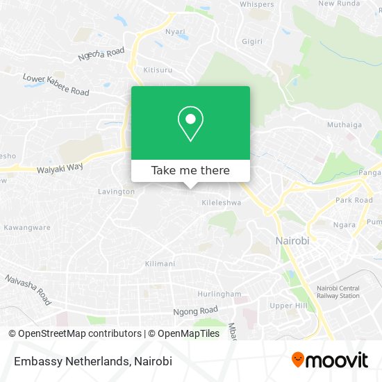Embassy Netherlands map