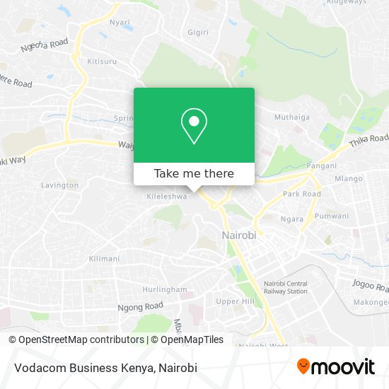 Vodacom Business Kenya map