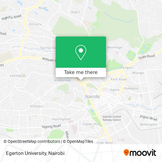 Egerton University map