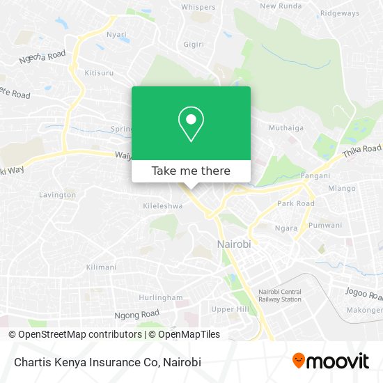 Chartis Kenya Insurance Co map