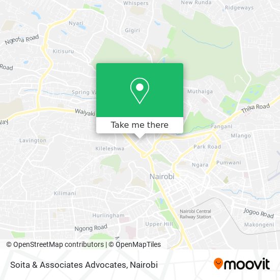 Soita & Associates Advocates map