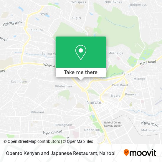 Obento Kenyan and Japanese Restaurant map