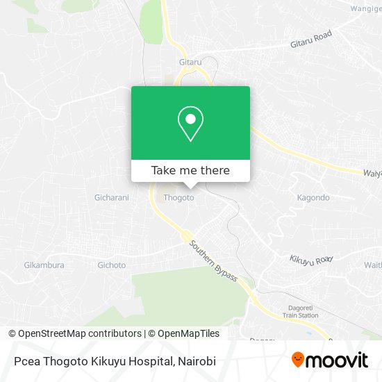 Pcea Thogoto Kikuyu Hospital map