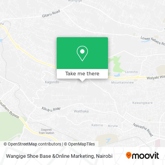 Wangige Shoe Base &Online Marketing map