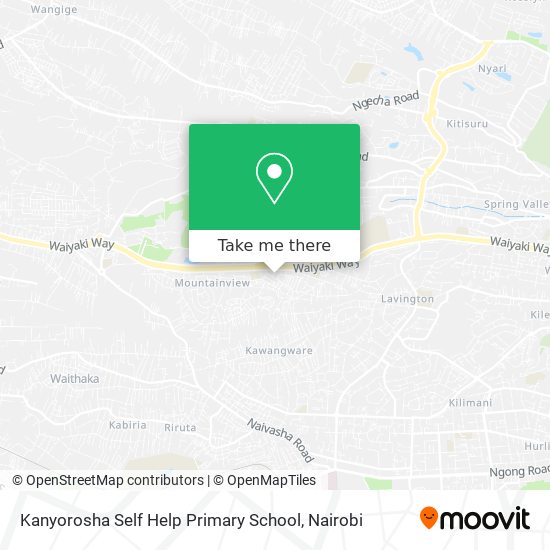 Kanyorosha Self Help Primary School map