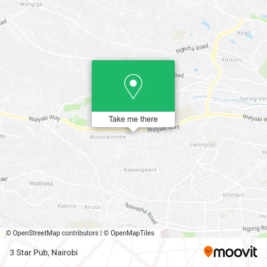 3 Star Pub map