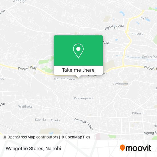 Wangotho Stores map