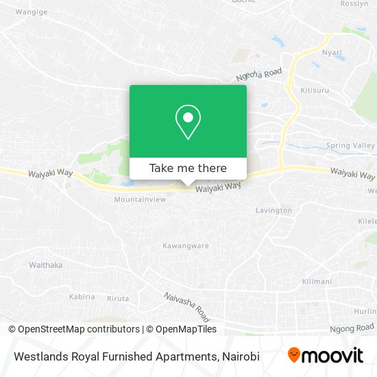 Westlands Royal Furnished Apartments map