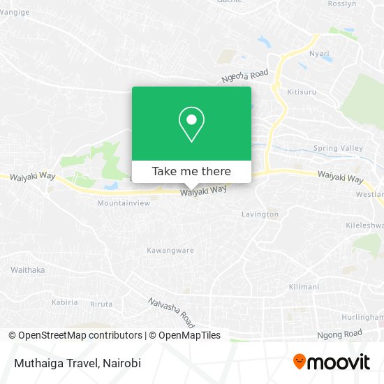 Muthaiga Travel map