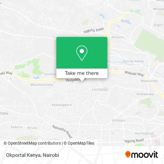 Okportal Kenya map