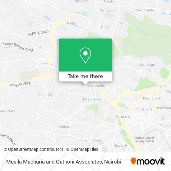 Musila Macharia and Gathoni Associates map