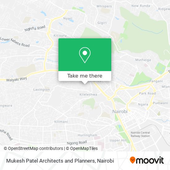 Mukesh Patel Architects and Planners map