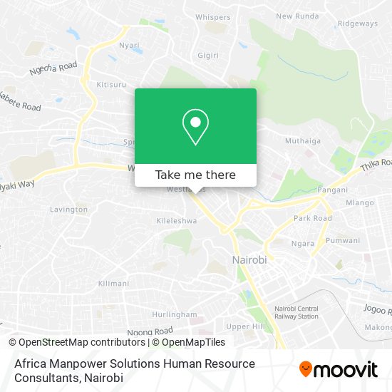 Africa Manpower Solutions Human Resource Consultants map
