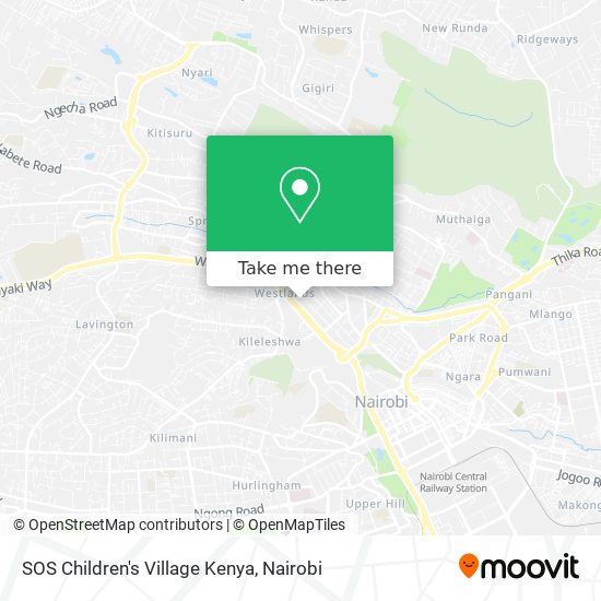 SOS Children's Village Kenya map