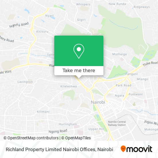 Richland Property Limited Nairobi Offices map