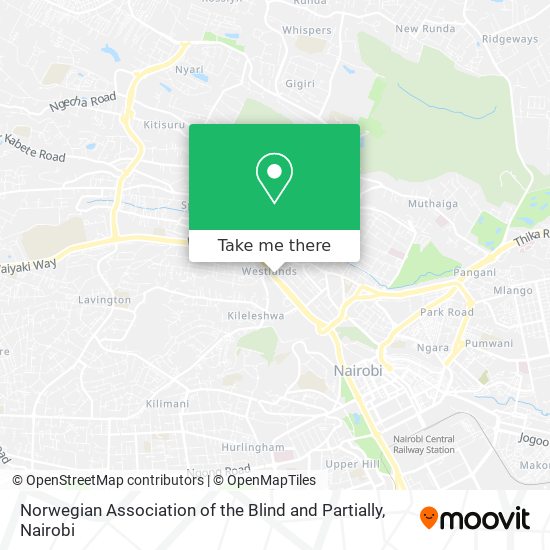 Norwegian Association of the Blind and Partially map