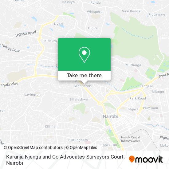 Karanja Njenga and Co Advocates-Surveyors Court map