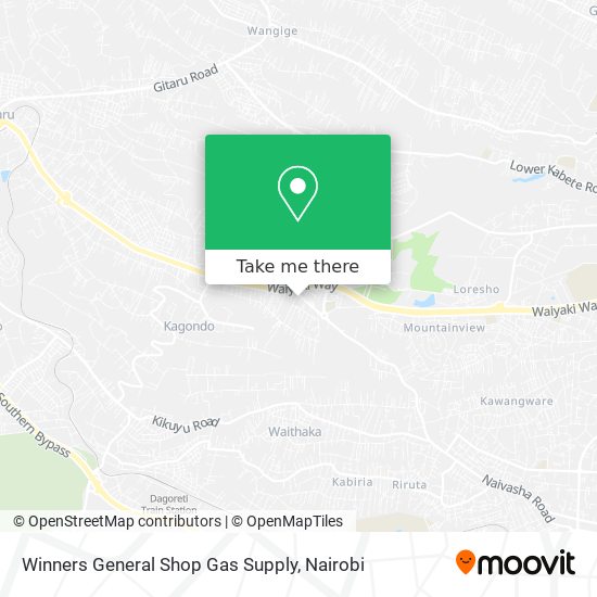 Winners General Shop Gas Supply map