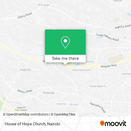 House of Hope Church map