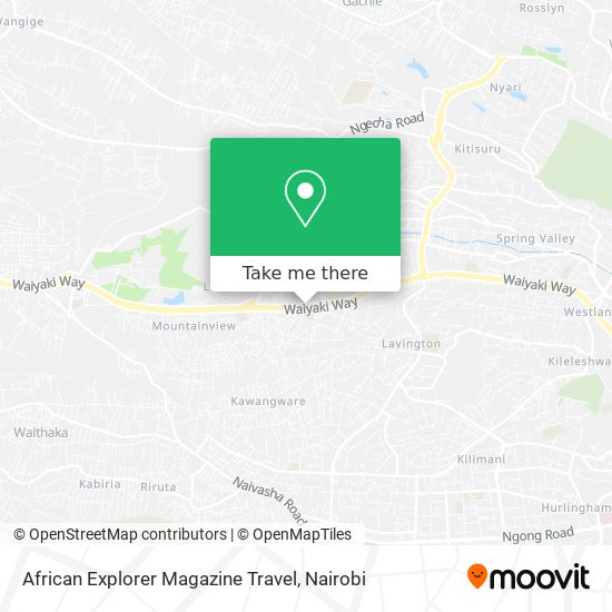 African Explorer Magazine Travel map