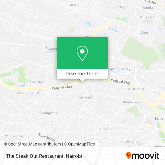 The Steak Out Restaurant map