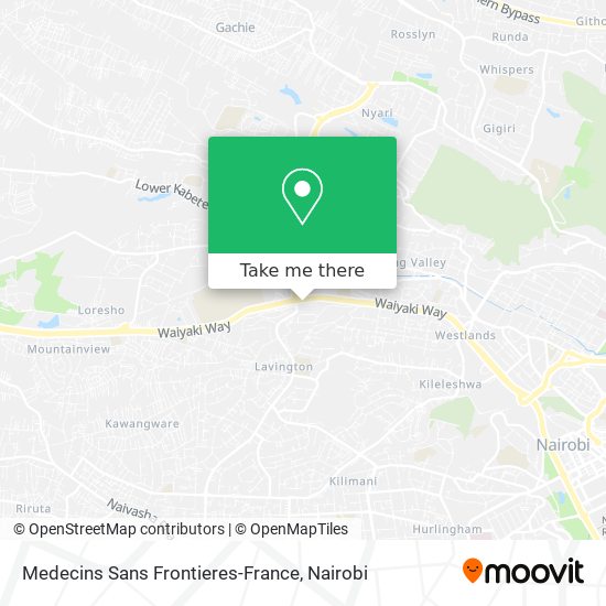 Medecins Sans Frontieres-France map