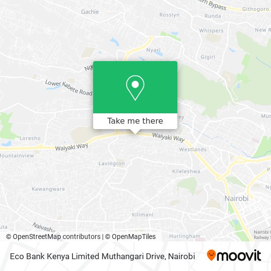 Eco Bank Kenya Limited Muthangari Drive map