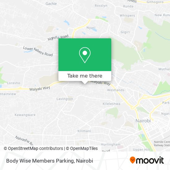 Body Wise Members Parking map