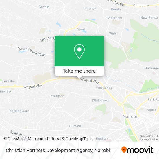 Christian Partners Development Agency map