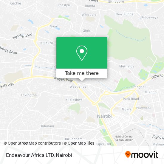 Endeavour Africa LTD map