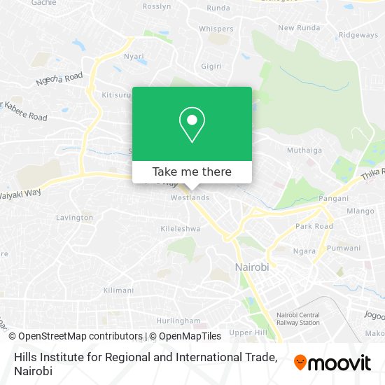 Hills Institute for Regional and International Trade map