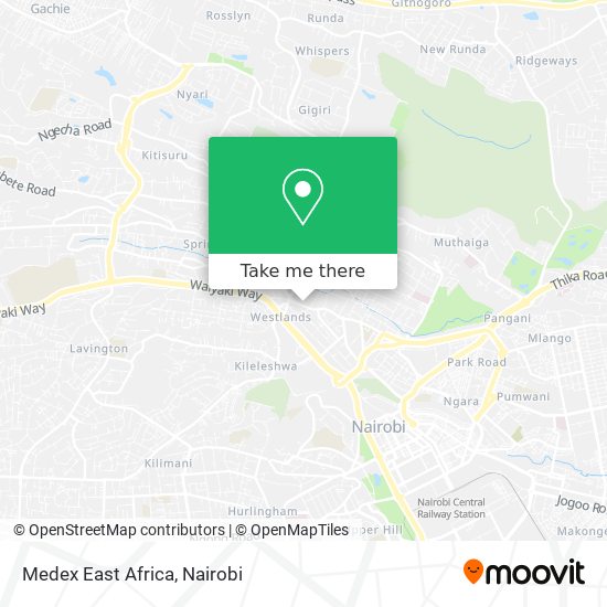 Medex East Africa map