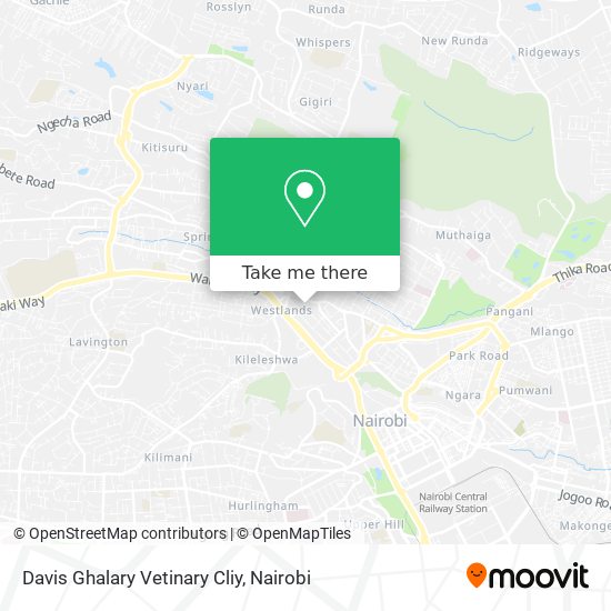 Davis Ghalary Vetinary Cliy map