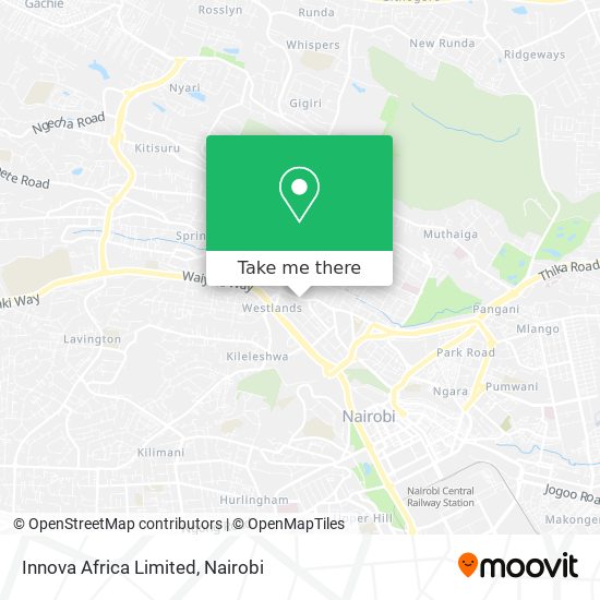 Innova Africa Limited map