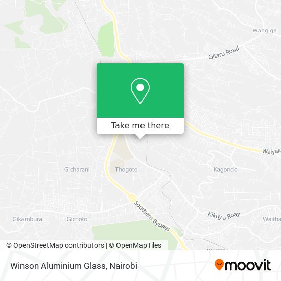 Winson Aluminium Glass map