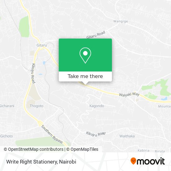 Write Right Stationery map