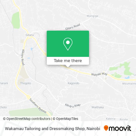 Wakamau Tailoring and Dressmaking Shop map