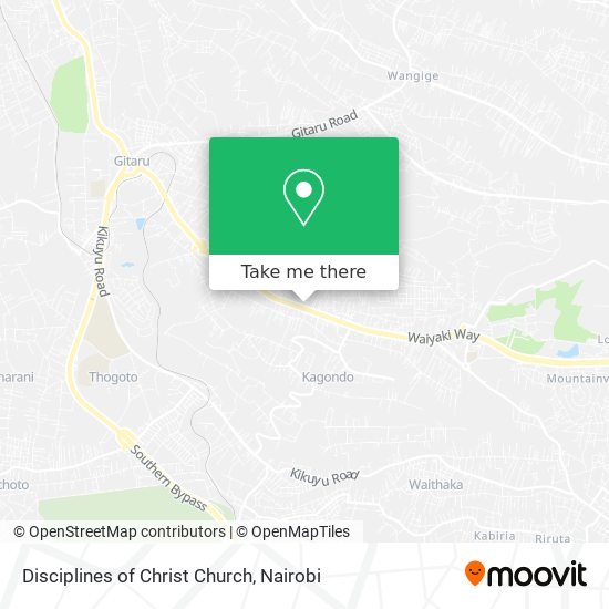 Disciplines of Christ Church map