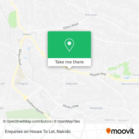 Enquiries on House To Let map