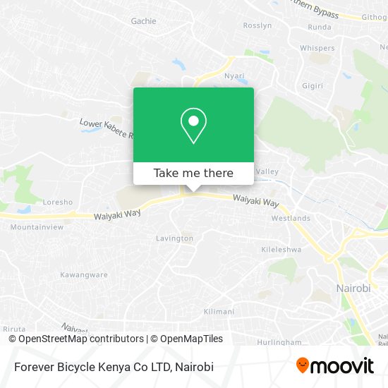 Forever Bicycle Kenya Co LTD map
