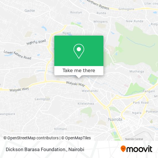 Dickson Barasa Foundation. map